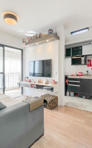 Apartamento à venda com 41m², 1 quarto e 1 vaga Apartamento à venda com 41m², 1 quarto e 1 vagaSala
