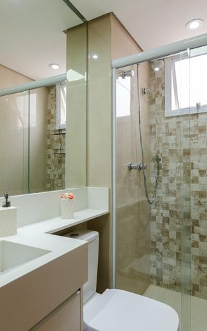 Apartamento à venda com 46m², 2 quartos e 1 vaga Apartamento à venda com 46m², 2 quartos e 1 vagaBanheiro