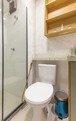 Apartamento à venda com 28m², 1 quarto e sem vaga Apartamento à venda com 28m², 1 quarto e sem vagaBanheiro