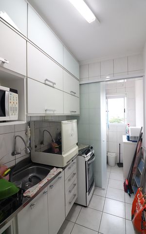 Apartamento à venda com 50m², 1 quarto e 1 vagaCozinha 