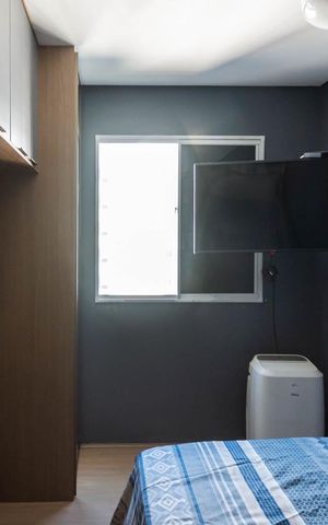 Studio para alugar com 33m², 1 quarto e sem vagaQuarto