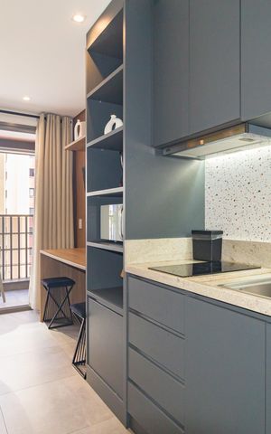 Studio à venda com 26m², 1 quarto e sem vaga Studio à venda com 26m², 1 quarto e sem vagaCozinha