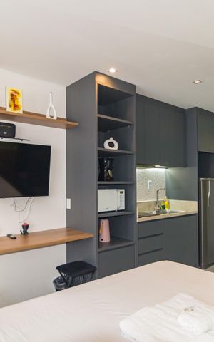 Studio à venda com 26m², 1 quarto e sem vaga Studio à venda com 26m², 1 quarto e sem vagaQuarto