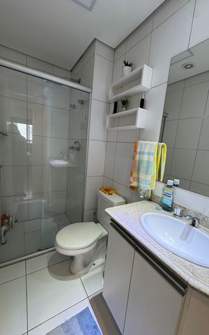 Apartamento à venda com 72m², 3 quartos e 3 vagas Apartamento à venda com 72m², 3 quartos e 3 vagasBanheiro