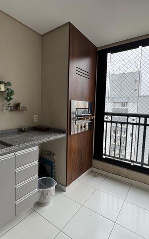 Apartamento à venda com 72m², 3 quartos e 3 vagas Apartamento à venda com 72m², 3 quartos e 3 vagasVaranda gourmet