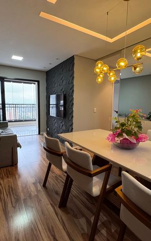 Apartamento à venda com 72m², 3 quartos e 3 vagas Apartamento à venda com 72m², 3 quartos e 3 vagasSala