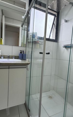 Apartamento à venda com 72m², 3 quartos e 3 vagas Apartamento à venda com 72m², 3 quartos e 3 vagasBanheiro da Suíte