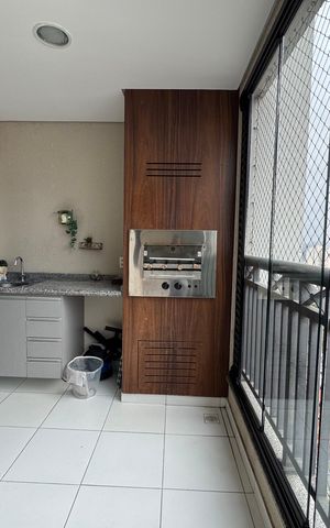 Apartamento à venda com 72m², 3 quartos e 3 vagas Apartamento à venda com 72m², 3 quartos e 3 vagasVaranda gourmet