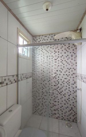Casa para alugar com 47m², 2 quartos e 1 vaga Casa para alugar com 47m², 2 quartos e 1 vagaBanheiro
