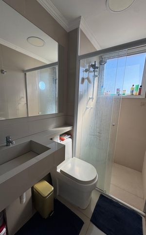 Apartamento à venda com 49m², 2 quartos e 2 vagas Apartamento à venda com 49m², 2 quartos e 2 vagasBanheiro