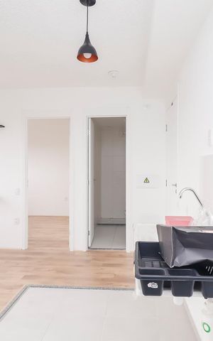 Apartamento à venda com 38m², 2 quartos e sem vagaCozinha e Área de Serviço