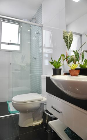 Apartamento à venda com 80m², 3 quartos e 2 vagas Apartamento à venda com 80m², 3 quartos e 2 vagasBanheiro social