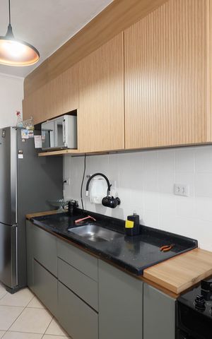 Casa à venda com 72m², 2 quartos e 1 vaga Casa à venda com 72m², 2 quartos e 1 vagaCozinha - Armários