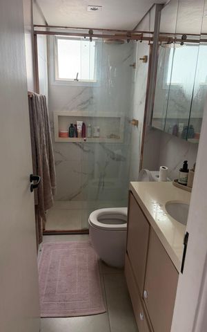Apartamento à venda com 79m², 3 quartos e 2 vagas Apartamento à venda com 79m², 3 quartos e 2 vagasBanheiro