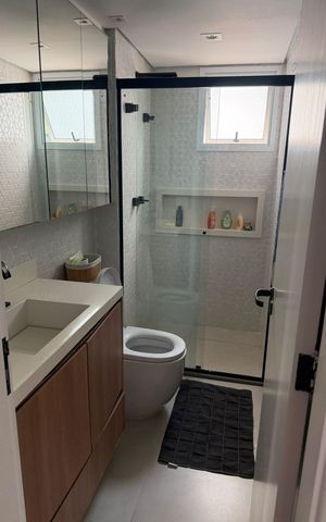 Apartamento à venda com 79m², 3 quartos e 2 vagas Apartamento à venda com 79m², 3 quartos e 2 vagasBanheiro