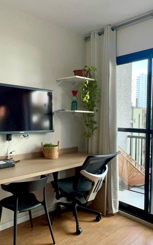 Studio para alugar com 27m², 1 quarto e sem vagaSala