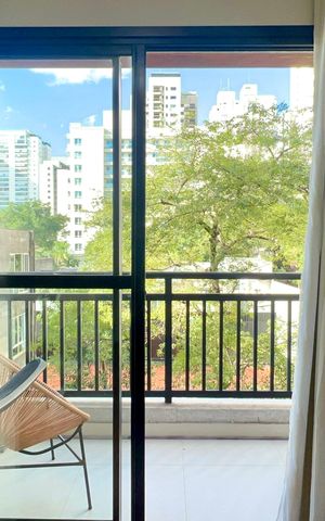 Studio para alugar com 27m², 1 quarto e sem vagaVaranda