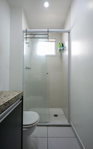 Apartamento à venda com 57m², 2 quartos e 1 vagaBanheiro Suíte 