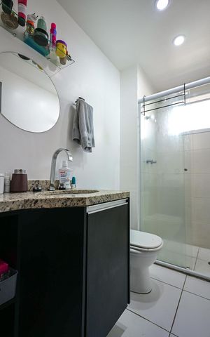 Apartamento à venda com 57m², 2 quartos e 1 vagaBanheiro Suíte 