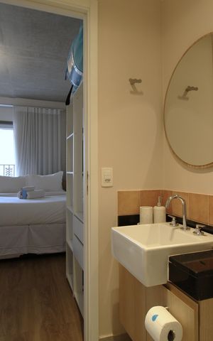 Studio para alugar com 27m², 1 quarto e sem vagaBanheiro
