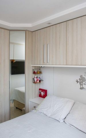 Apartamento à venda com 65m², 3 quartos e 1 vagaQuarto 2
