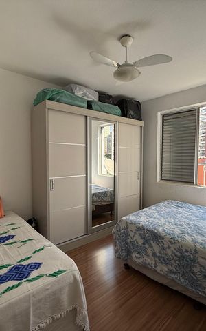 Apartamento à venda com 58m², 1 quarto e sem vaga