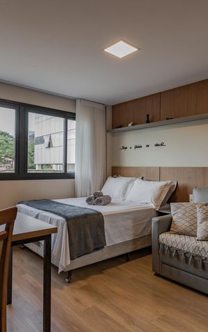 Studio à venda com 25m², 1 quarto e sem vaga Studio à venda com 25m², 1 quarto e sem vagaSala/Quarto