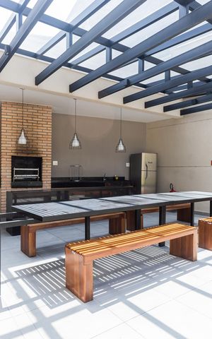 Apartamento à venda com 56m², 2 quartos e 1 vagaChurrasqueira