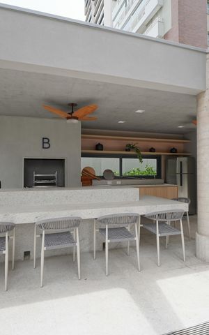 Apartamento à venda com 37m², 1 quarto e 1 vagaChurrasqueira
