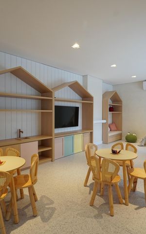 Apartamento à venda com 37m², 1 quarto e 1 vagaBrinquedoteca