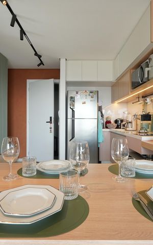 Apartamento à venda com 37m², 1 quarto e 1 vagaCozinha