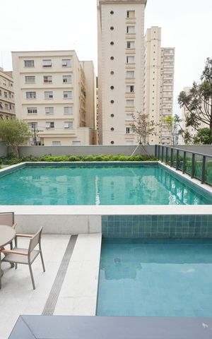 Apartamento à venda com 37m², 1 quarto e 1 vagaPiscina