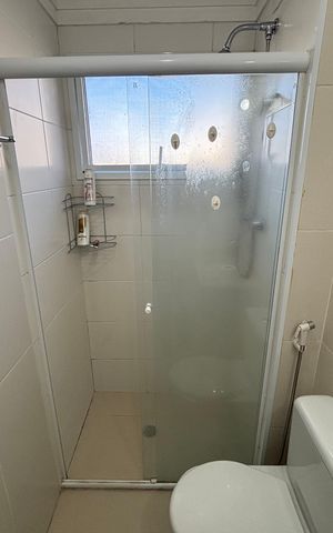 Casa para alugar com 110m², 2 quartos e 2 vagas Casa para alugar com 110m², 2 quartos e 2 vagasBanheiro da suíte 2
