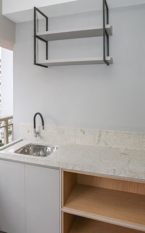 Studio para alugar com 36m², 1 quarto e sem vaga Studio para alugar com 36m², 1 quarto e sem vagaSacada