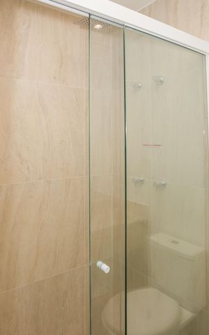 Studio para alugar com 36m², 1 quarto e sem vaga Studio para alugar com 36m², 1 quarto e sem vagaBanheiro
