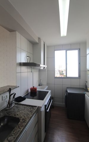 Apartamento à venda com 50m², 2 quartos e 1 vagaCozinha e Área de Serviço