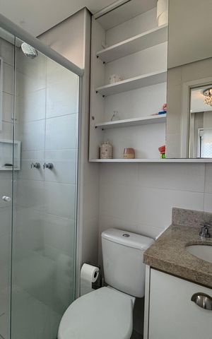 Apartamento à venda com 72m², 2 quartos e 2 vagas Apartamento à venda com 72m², 2 quartos e 2 vagasBanheiro da Suíte 1