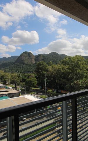 Studio à venda com 34m², 1 quarto e 1 vagaVaranda
