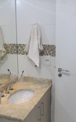 Apartamento à venda com 107m², 3 quartos e 2 vagasBanheiro da Suíte