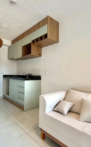 Studio à venda com 29m², 1 quarto e sem vaga Studio à venda com 29m², 1 quarto e sem vagaSala