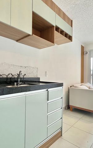 Studio à venda com 29m², 1 quarto e sem vaga Studio à venda com 29m², 1 quarto e sem vagaCozinha