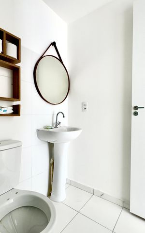 Apartamento à venda com 45m², 2 quartos e 1 vaga Apartamento à venda com 45m², 2 quartos e 1 vagaBanheiro