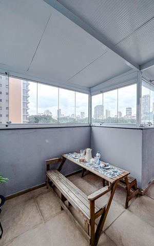 Apartamento à venda com 63m², 1 quarto e 1 vagaVaranda