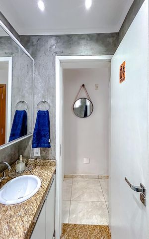 Apartamento à venda com 63m², 1 quarto e 1 vagaBanheiro