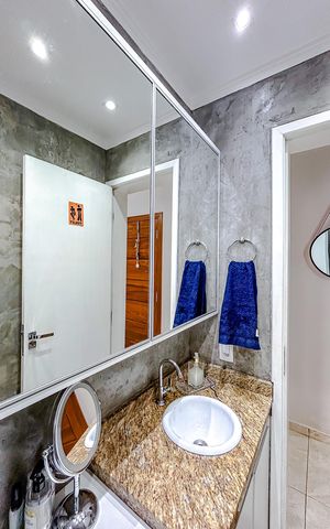 Apartamento à venda com 63m², 1 quarto e 1 vagaBanheiro
