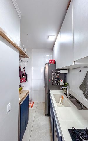 Apartamento à venda com 63m², 1 quarto e 1 vagaCozinha