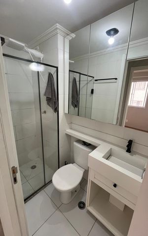 Apartamento para alugar com 33m², 2 quartos e sem vaga Apartamento para alugar com 33m², 2 quartos e sem vagaBanheiro