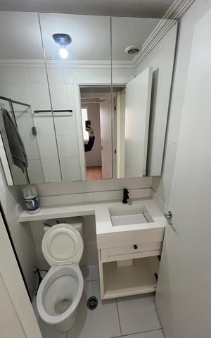 Apartamento para alugar com 33m², 2 quartos e sem vaga Apartamento para alugar com 33m², 2 quartos e sem vagaBanheiro