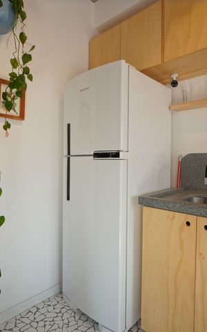Studio à venda com 34m², 1 quarto e sem vagaCozinha