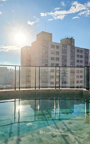 Studio à venda com 34m², 1 quarto e sem vagaPiscina